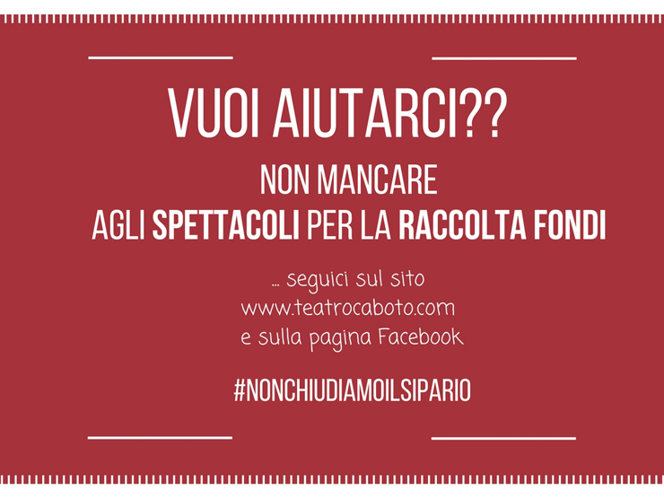 #nonchiudiamoilsipario